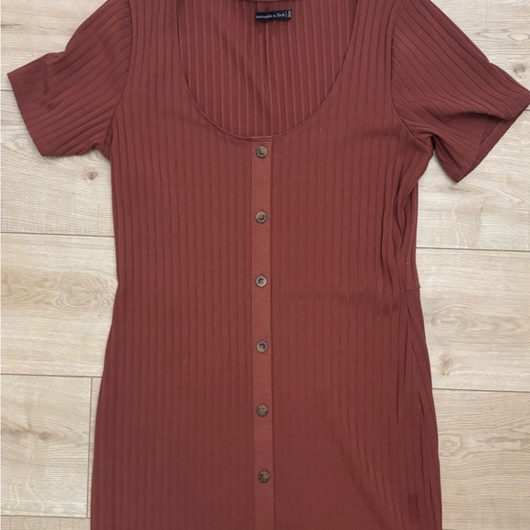 Abercrombie Dress Abercrombie & Fitch Bodycon Ribbed Mini Dress Summer Dress - Picture 7 of 8